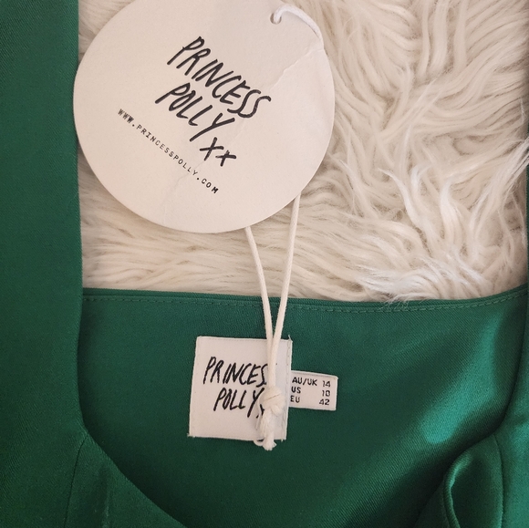 PRINCESS POLLY HUXLEY CROPPED TOP IN GREEN NWT SIZE 10 - Picture 4 of 12